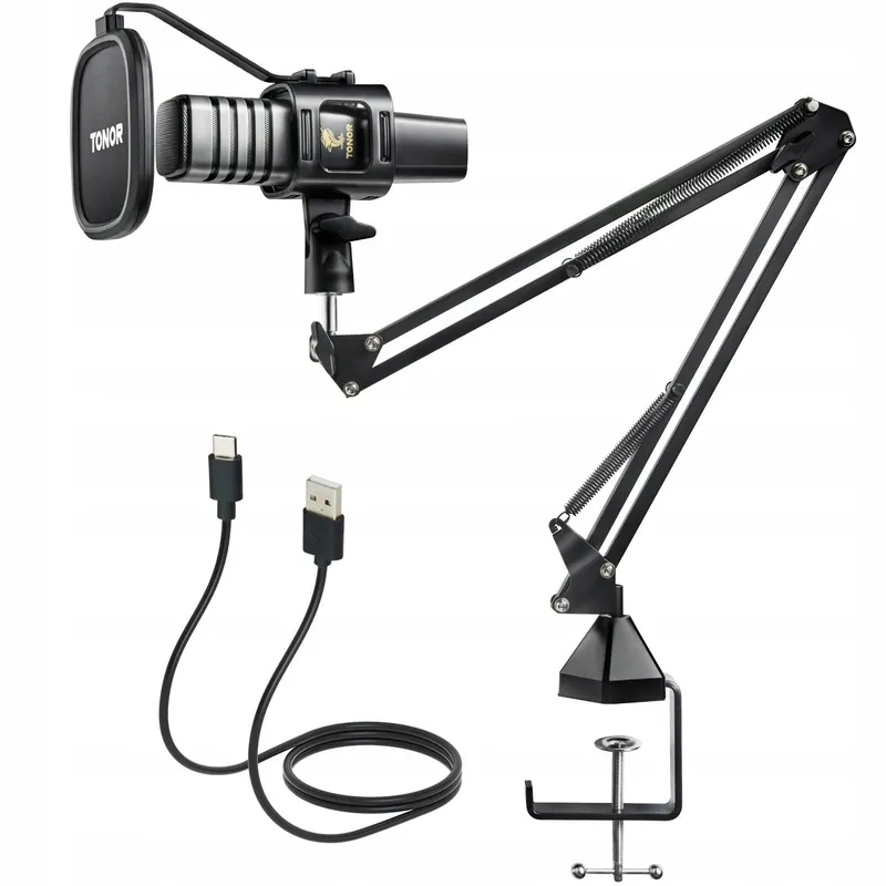 TONOR USB Microfoon Gaming Podcast Streaming YouTube Twitch PS4 PS5 — foto 1