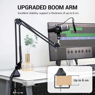TONOR USB Microfoon Gaming Podcast Streaming YouTube Twitch PS4 PS5 — miniatuur 3