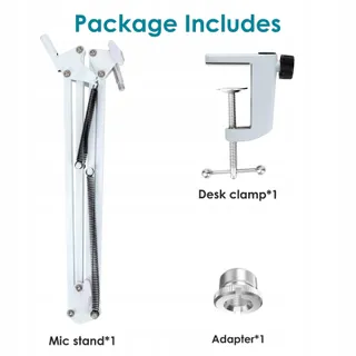 FIFINE AM8 Microfoonarm Wit Compatibel Met XLR USB Microfoon — miniatuur 5