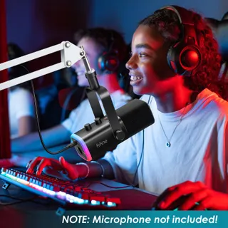 FIFINE AM8 Microfoonarm Wit Compatibel Met XLR USB Microfoon — miniatuur 6