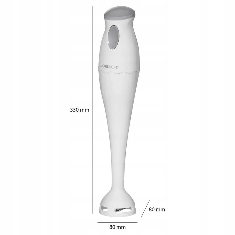 CLATRONIC Staafmixer 180W Smoothie Soep Puree Wit Met Beker — foto 7