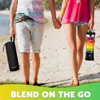 Draagbare Mini Blender 600ml USB Smoothie Eiwit — miniatuur 6