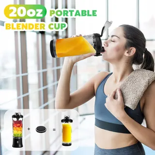 Draagbare Mini Blender 600ml USB Smoothie Eiwit — miniatuur 4