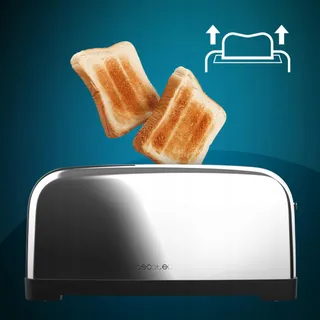 CECOTEC Toastin Time 1500 Verticale Broodrooster 4 Sneden RVS — miniatuur 6