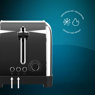 CECOTEC Toastin Time 1500 Verticale Broodrooster 4 Sneden RVS — miniatuur 9