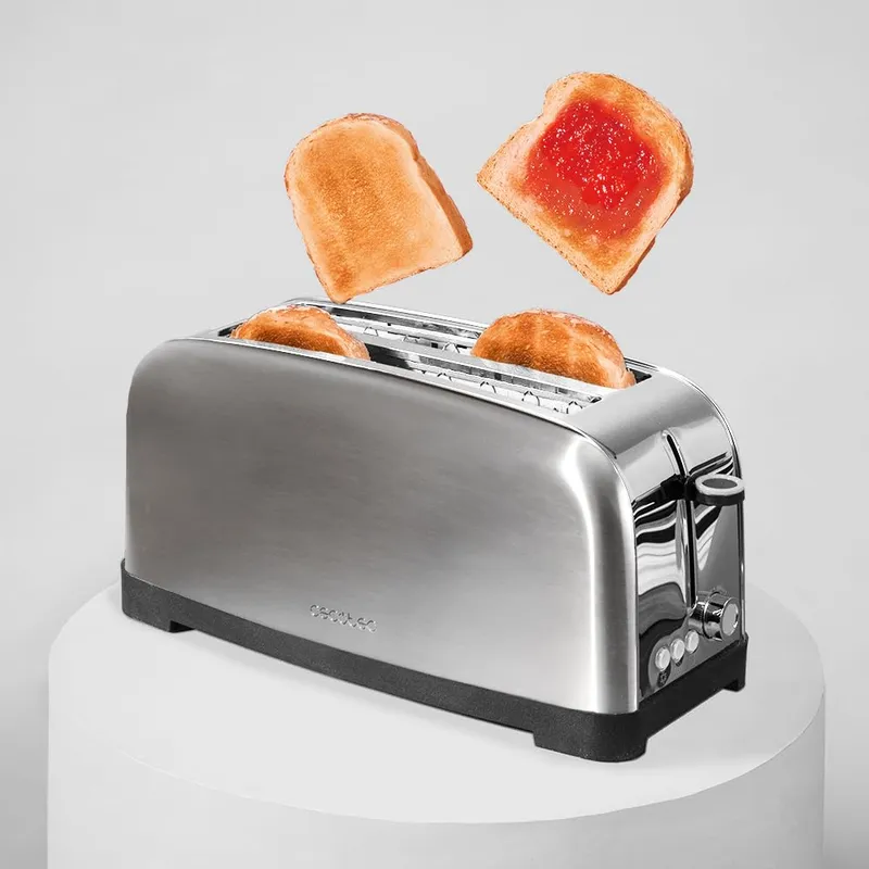 CECOTEC Toastin Time 1500 Verticale Broodrooster 4 Sneden RVS — foto 5