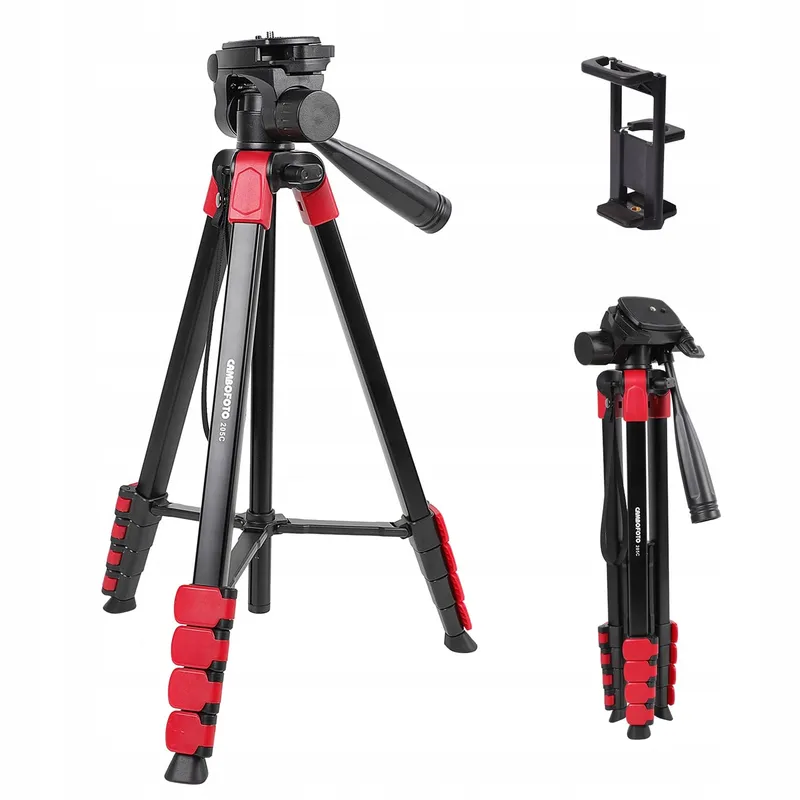 CAMBOFOTO Aluminium Statief 172cm met Tas Multi-apparaat — foto 1
