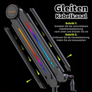 IXTECH RGB Microfoonarm Streaming Gaming Verstelbare Houder — miniatuur 7