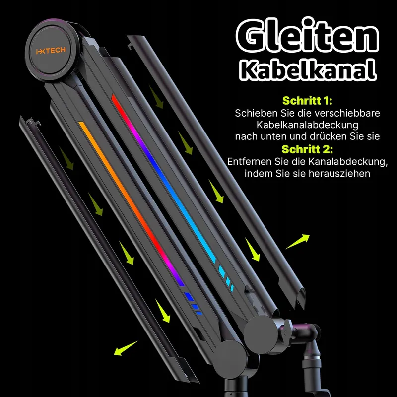 IXTECH RGB Microfoonarm Streaming Gaming Verstelbare Houder — foto 7