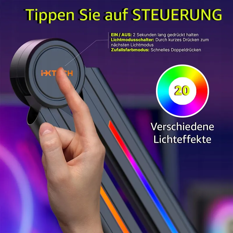 IXTECH RGB Microfoonarm Streaming Gaming Verstelbare Houder — foto 3
