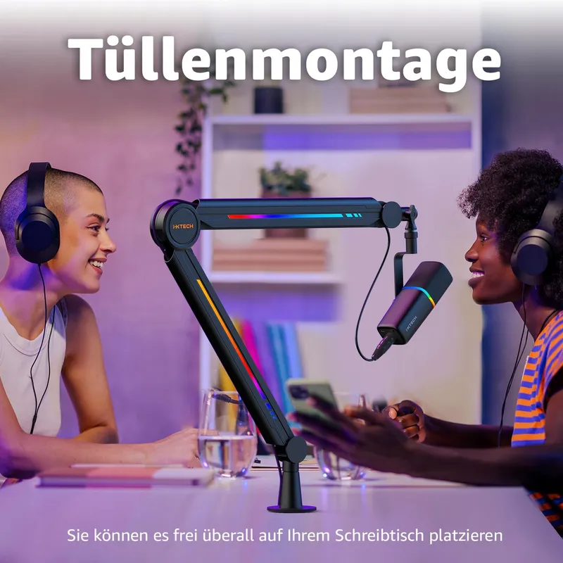 IXTECH RGB Microfoonarm Streaming Gaming Verstelbare Houder — foto 8