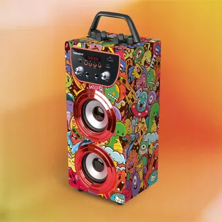 TRENDIX Karaoke voor Kinderen met Bluetooth Microfoons Radio FM SD — miniatuur 6