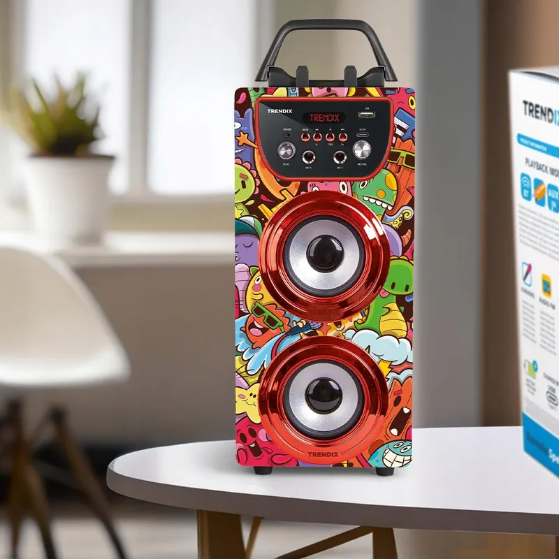 TRENDIX Karaoke voor Kinderen met Bluetooth Microfoons Radio FM SD — foto 5