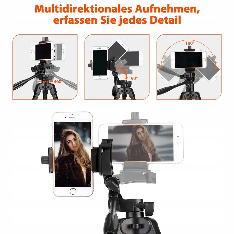 GEEKOTO Statief 54" Smartphone 360° Camera's — foto 4