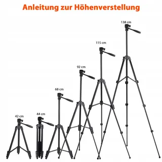 GEEKOTO Statief 54" Smartphone 360° Camera's — miniatuur 2