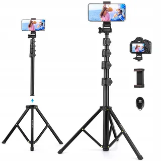 VICTIV Statief 172cm voor Smartphone iPhone Samsung Huawei Xiaomi Canon — miniatuur 2