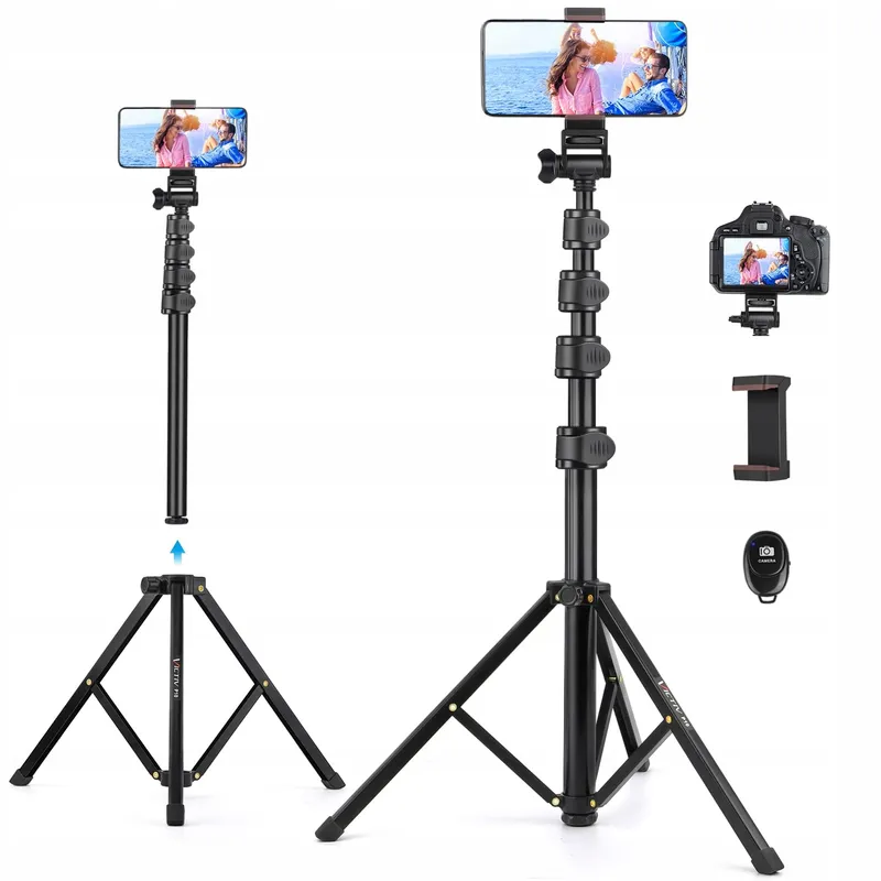 VICTIV Statief 172cm voor Smartphone iPhone Samsung Huawei Xiaomi Canon — foto 2