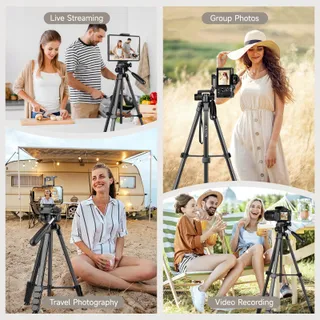 JOILCAN Lichtgewicht Statief 173cm Telefoon Tablet met Afstandsbediening — miniatuur 6