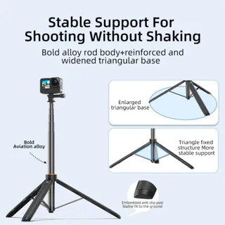 LICHIFIT Selfiestick DJI Osmo Pocket 3 Action 4 Insta360 ONE X3 X2 — miniatuur 4