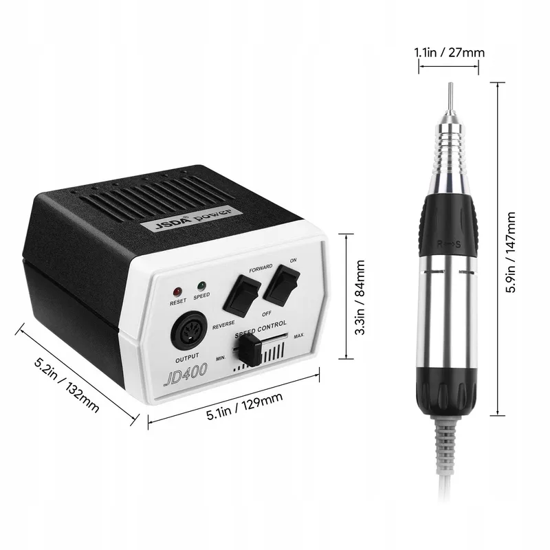 JSDA JD400 Professionele Nagelfrees 30000 RPM Manicure Pedicure — foto 6
