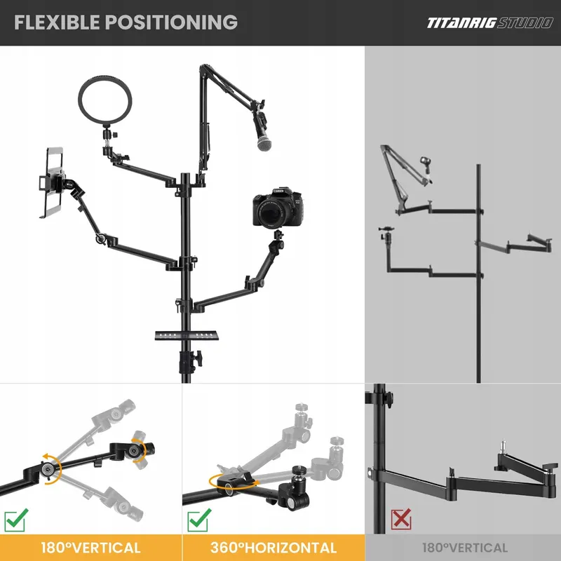 TARION Tafelstatief Camera Flexibele Arm Fotografie — foto 3