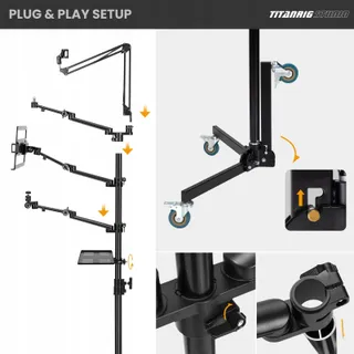TARION Tafelstatief Camera Flexibele Arm Fotografie — miniatuur 7