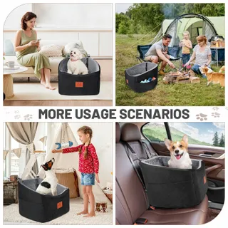 HEGGOOE Hondenautostoel Klein Middelgroot Memory Foam — miniatuur 5