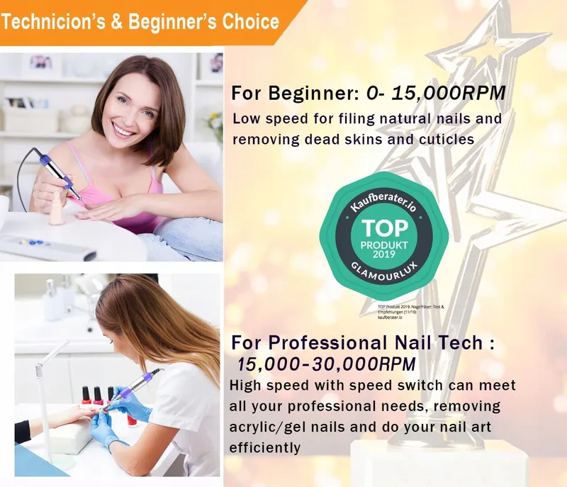 JD700 Nagelfrees 30000 rpm Manicure Pedicure Set — foto 7