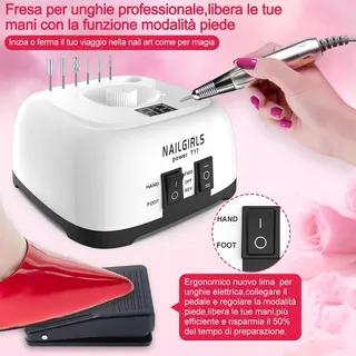 NAILGIRLS Elektrische Nagelvijl 11-in-1 35000rpm LED Display — miniatuur 6