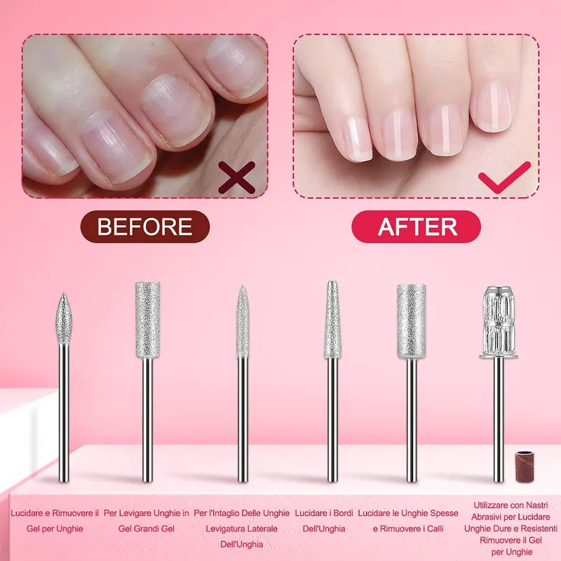 NAILGIRLS Elektrische Nagelvijl 11-in-1 35000rpm LED Display — foto 4