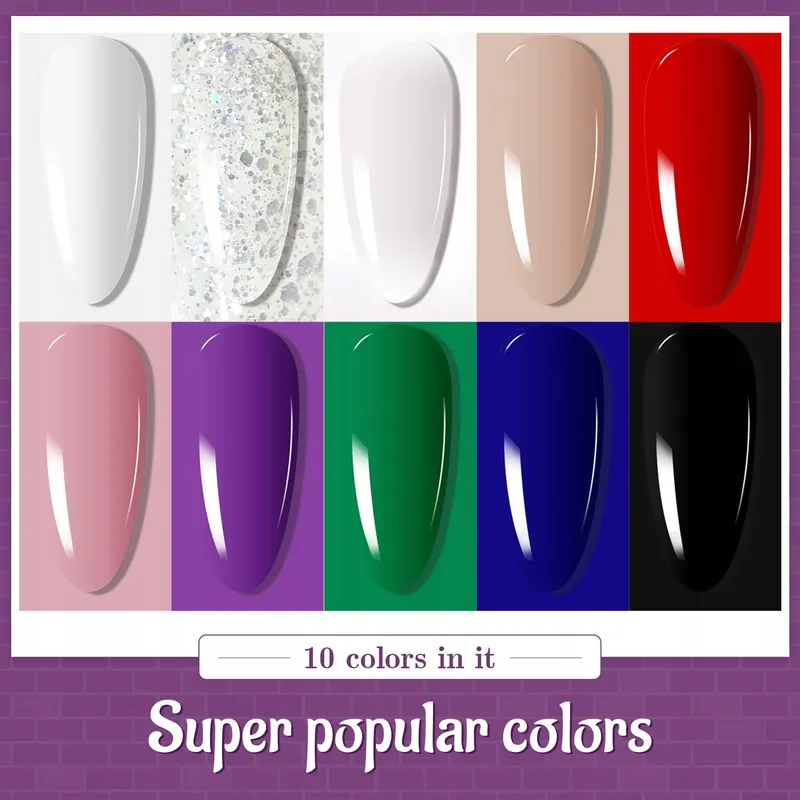 JODSONE 60-delig Gellak Kit UV Lamp Mat Glanzend Top — foto 6