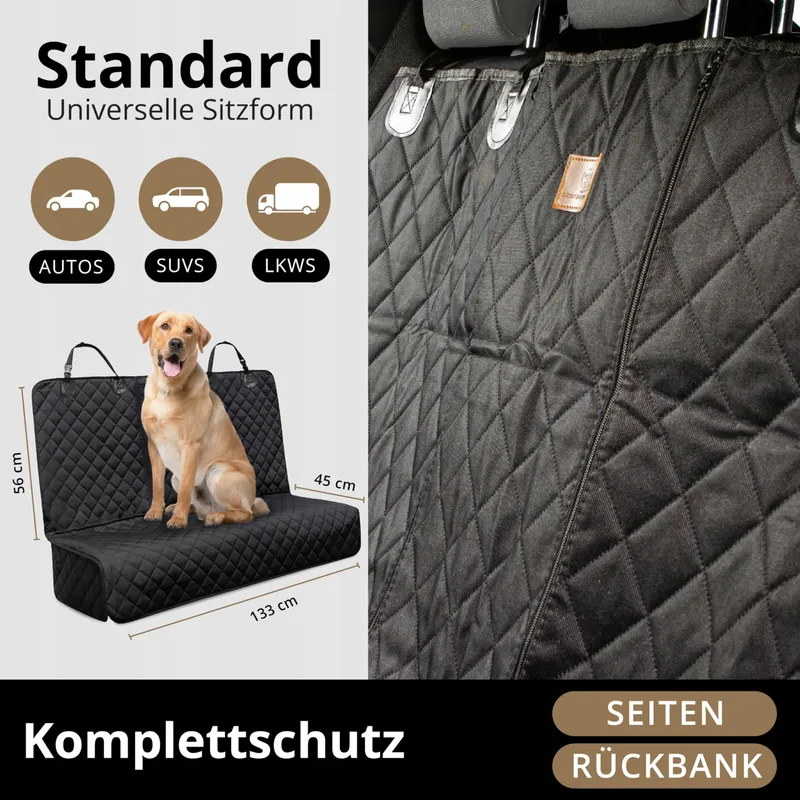 AMZPET Waterdichte Hondenmat Achterbank Auto 133x45cm — foto 3