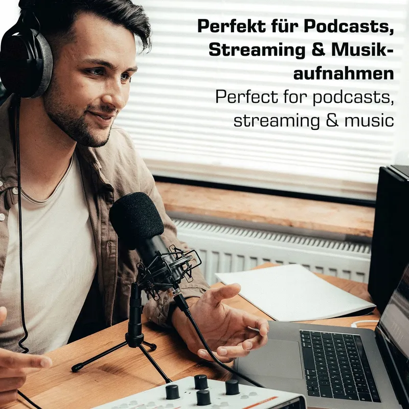 DOCKIN MP1000 USB Microfoon PC Mac Streaming Statief — foto 5