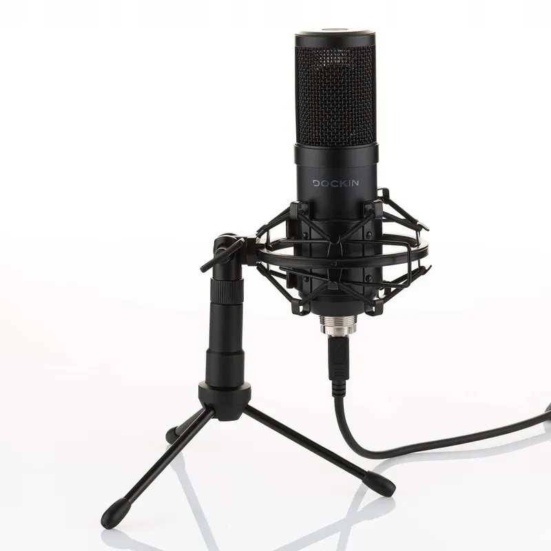 DOCKIN MP1000 USB Microfoon PC Mac Streaming Statief — foto 8