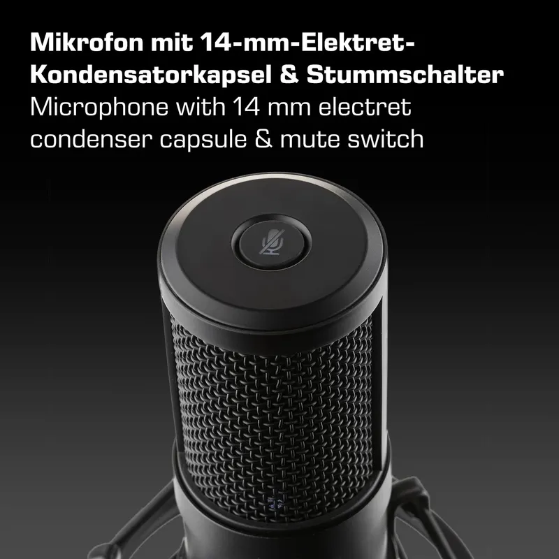 DOCKIN MP1000 USB Microfoon PC Mac Streaming Statief — foto 4