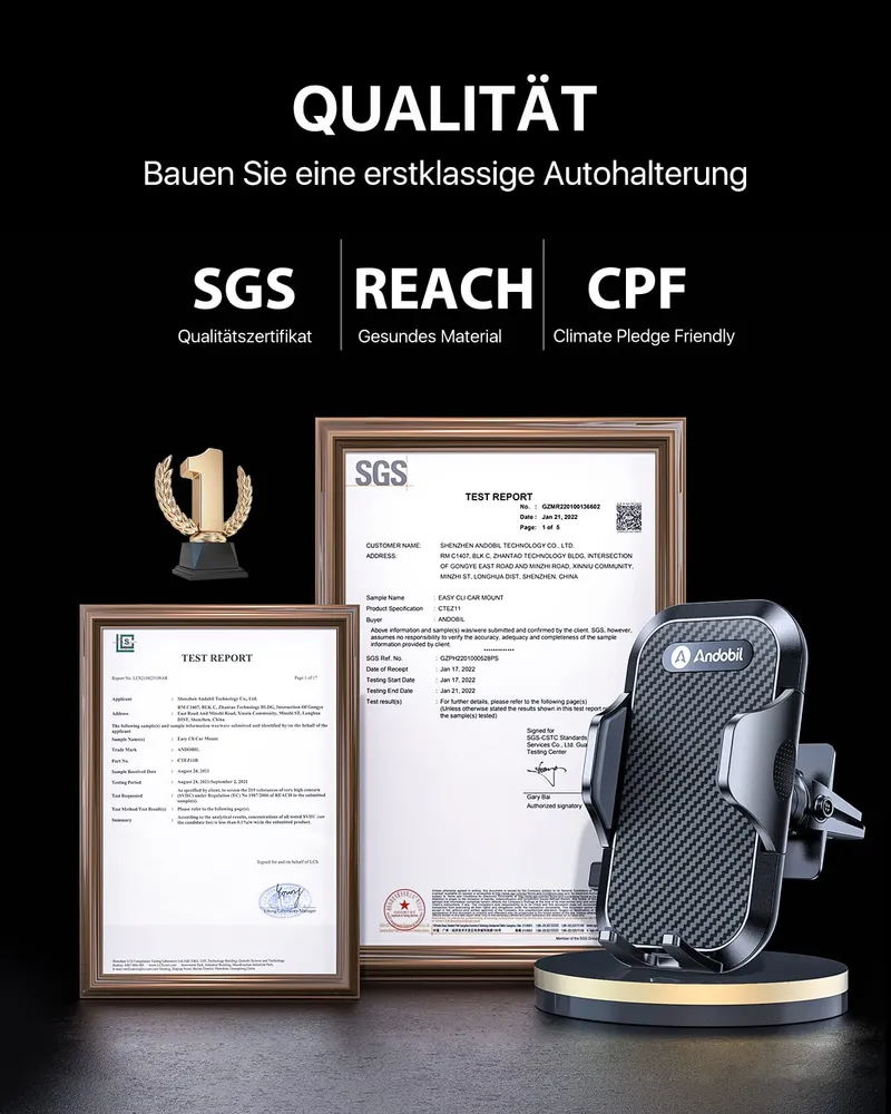 ANDOBIL Telefoonhouder Auto Ventilatie 360° iPhone 16 Pro Max Galaxy S24 — foto 7