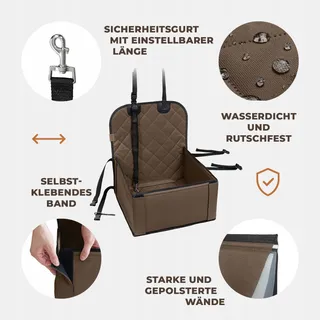 WUGLO Waterdicht Autostoeltje Kleine Middelgrote Honden — miniatuur 5