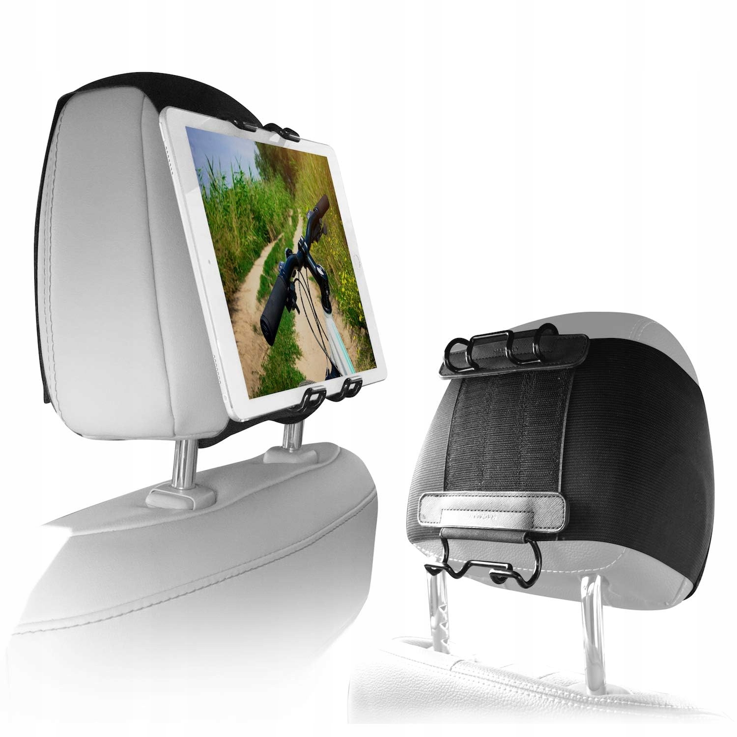 MACALLY STRAPMOUNT Hoofdsteunhouder Verstelbare Riem Tablet 11"