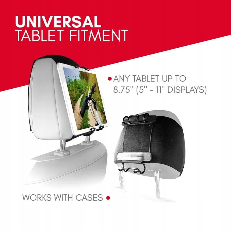 MACALLY STRAPMOUNT Hoofdsteunhouder Verstelbare Riem Tablet 11" — foto 6