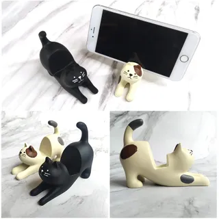 HYXODJY Telefoonhouder Zwarte Kat Universeel Bureau — miniatuur 5