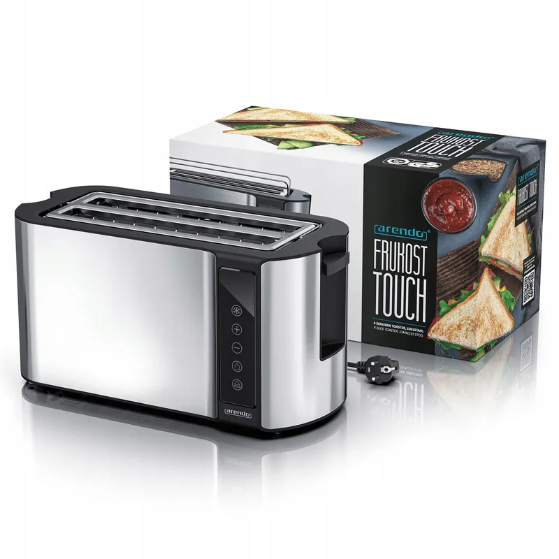 ARENDO Broodrooster Staal 4 Sneden Touchscreen 1500W 7 Standen — foto 6