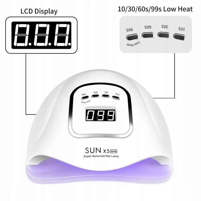 TIMPOU UV LED Nagellamp 150W Sensor LCD Timer β foto 4