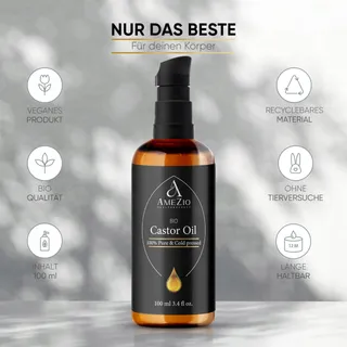 Ricinusolie Biologisch Koudgeperst Voor Haar — miniatuur 2