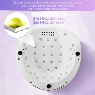 JANOLIA UV LED Nagellamp 86W Professioneel Sensor LCD Timer — miniatuur 3