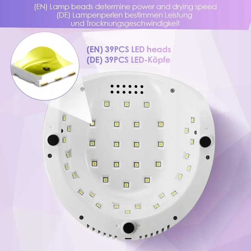 JANOLIA UV LED Nagellamp 86W Professioneel Sensor LCD Timer — foto 3