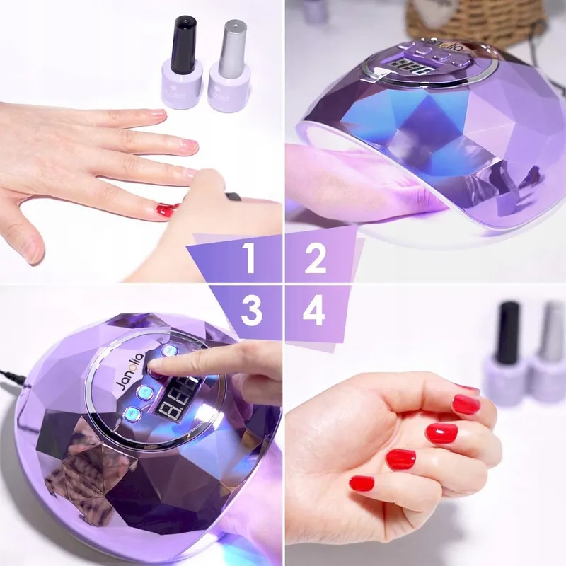 JANOLIA UV LED Nagellamp 86W Professioneel Sensor LCD Timer — foto 8