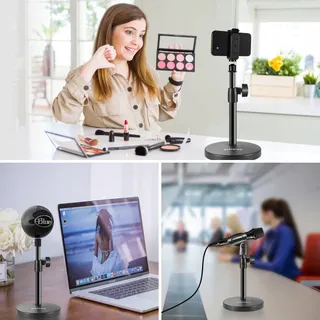 BILIONE 101S Microfoonstandaard 3-in-1 Microfoonclip Telefoonclip — miniatuur 7