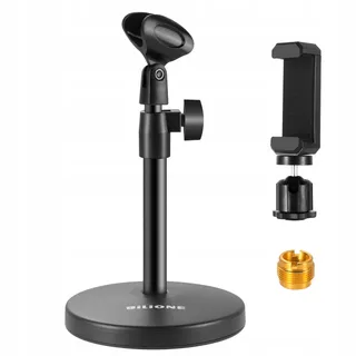 BILIONE 101S Microfoonstandaard 3-in-1 Microfoonclip Telefoonclip — miniatuur 1