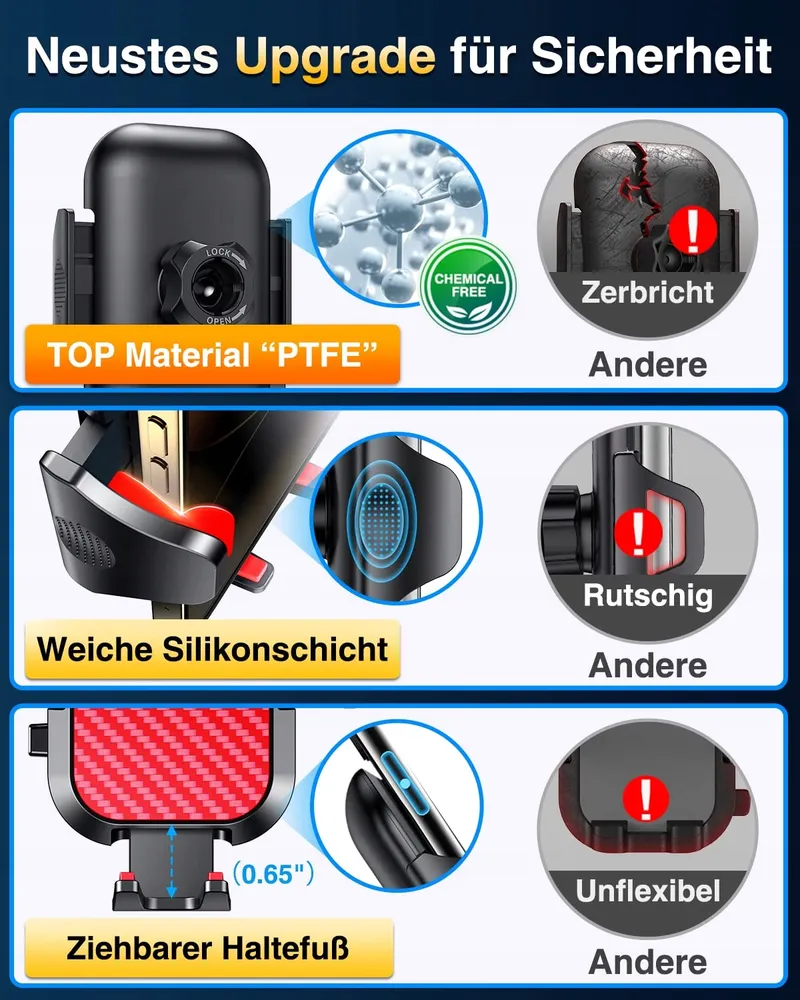 VANMASS Autohouder Verstelbaar Voor Telefoon iPhone — foto 4