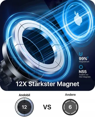 ANDOBIL MagSafe Magnetische Autohouder Voor iPhone Android Smartphones — miniatuur 2